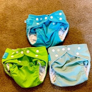 Set of 3 Charlie Banana pocket insert cloth diapers